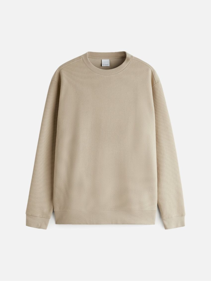 Vertical Textured Sweatshirt