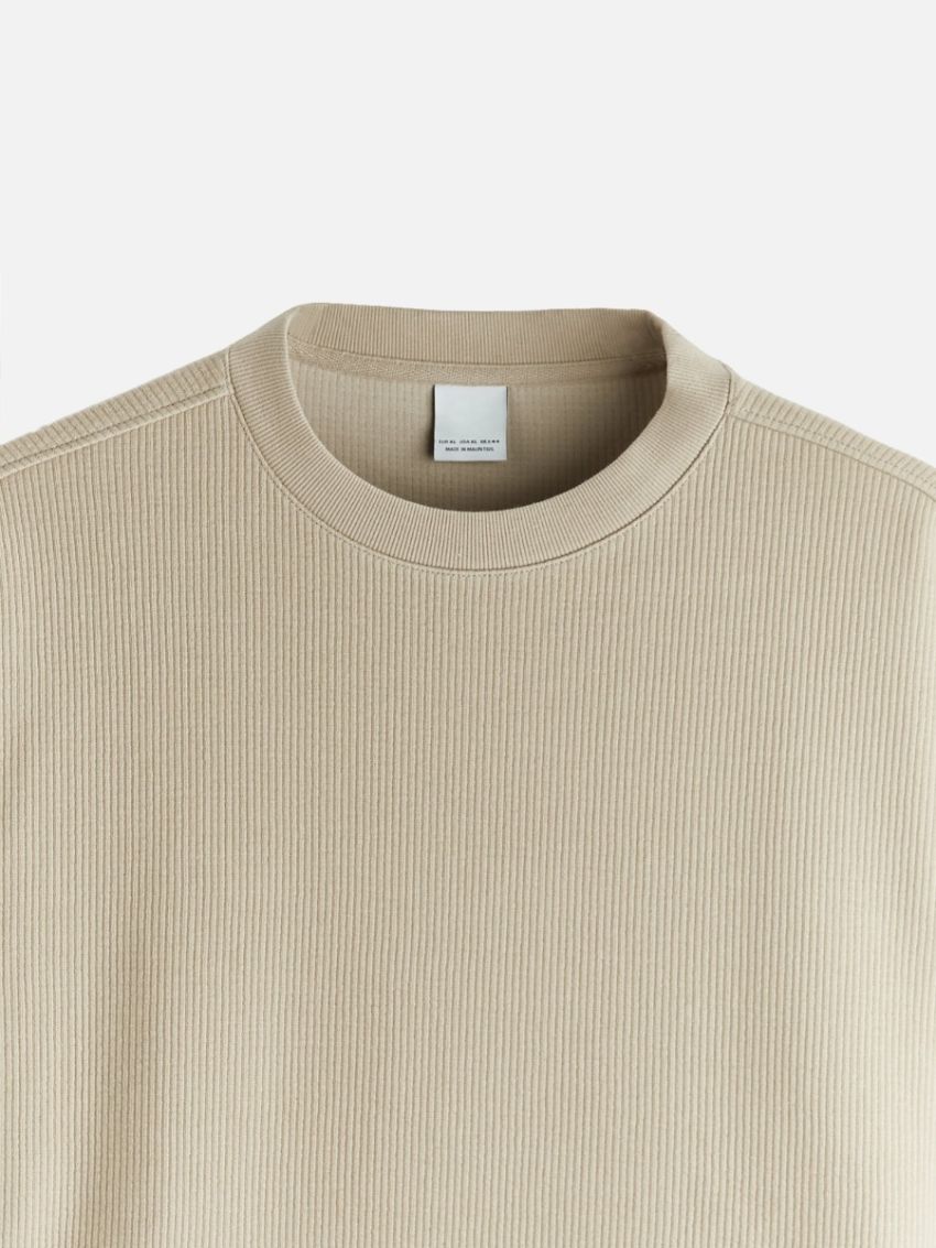Vertical Textured Sweatshirt